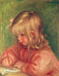 Kind zeichnet, 1905